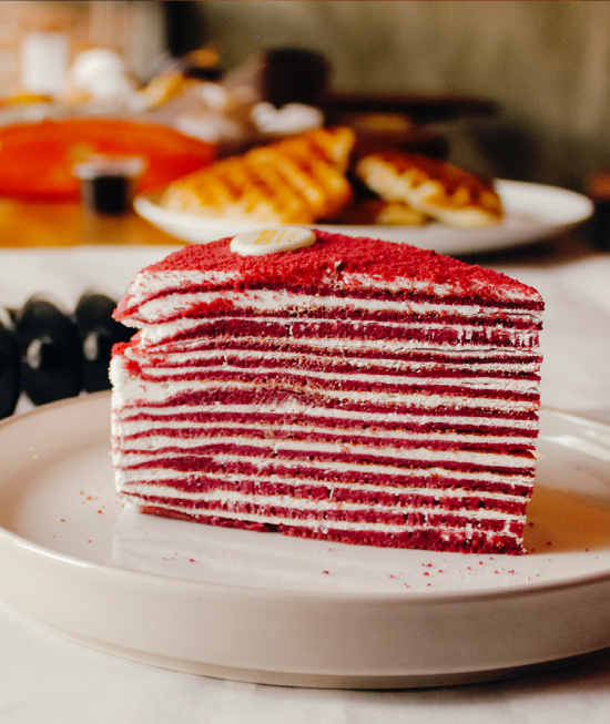 Red Velvet Mile Crepes